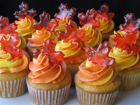 autumn cupcake decorations